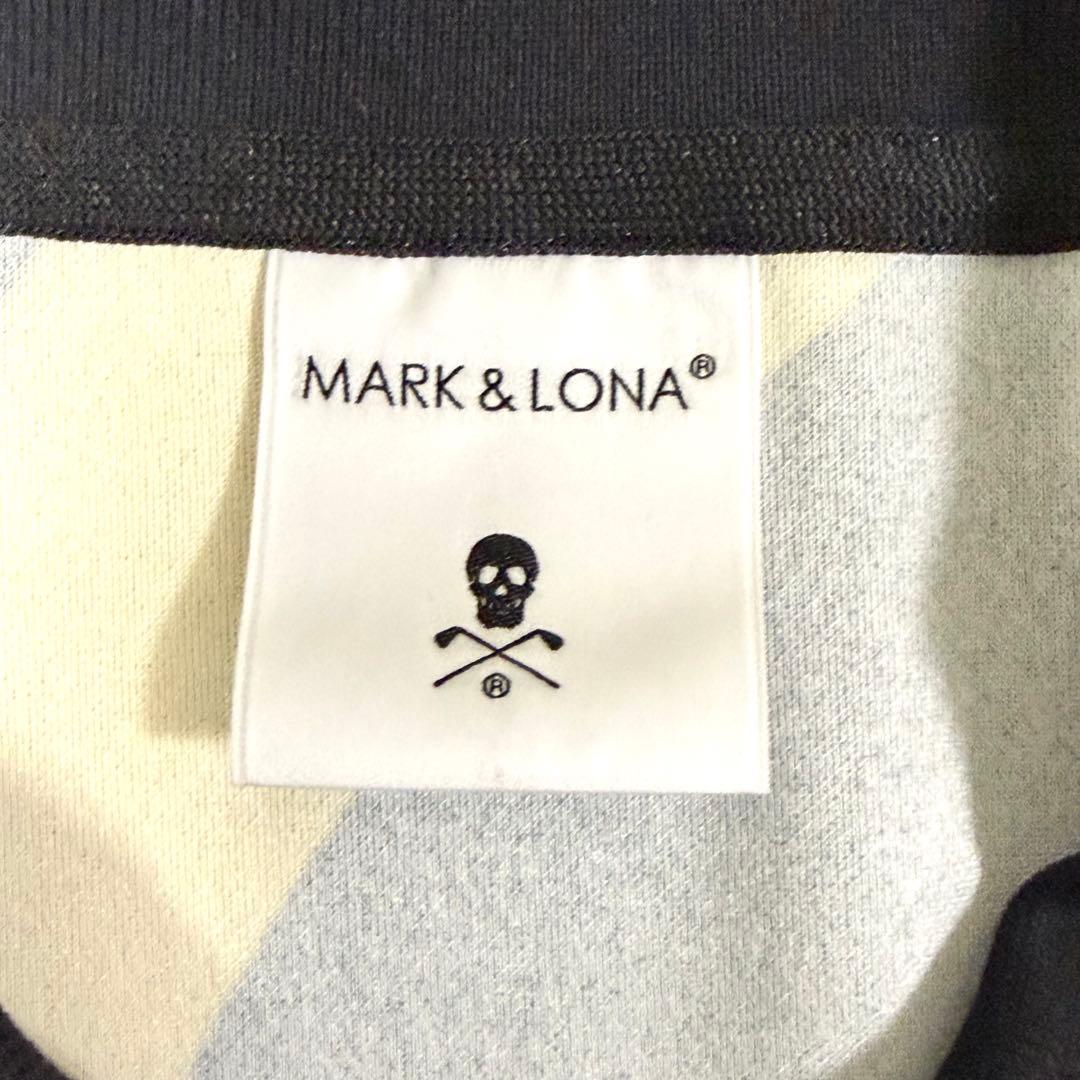 MARK&LONA マークアンドロナ 半袖ポロシャツ ドクロ ブラック L