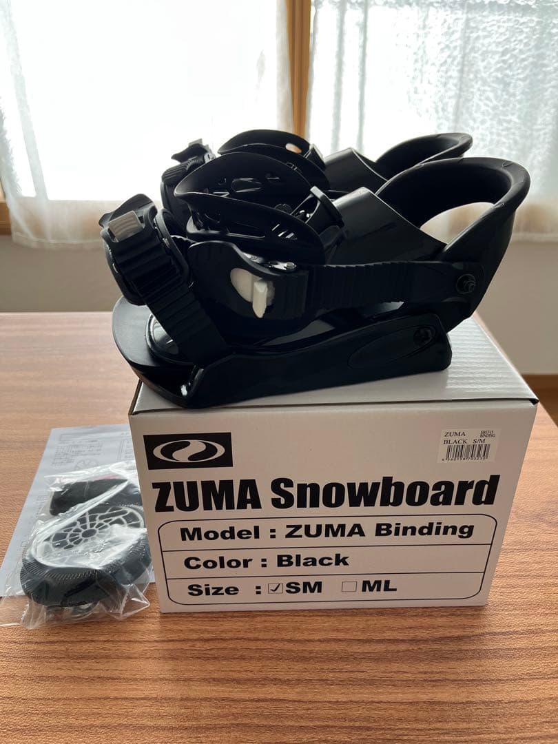 ZUMA スノーボード ビンディング ブラック S/M
