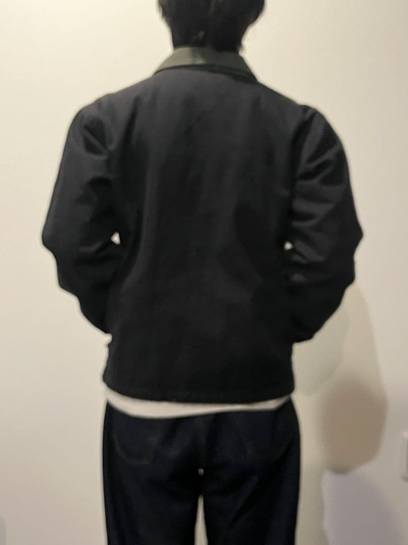 bronze ブラックジャケット 襟付き