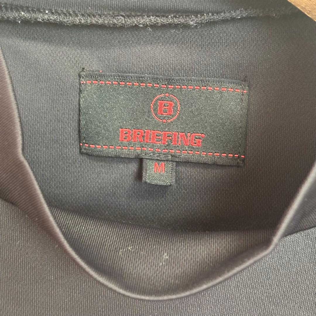 BRIEFING GOLF モックネック　ブラック　メンズM 半袖