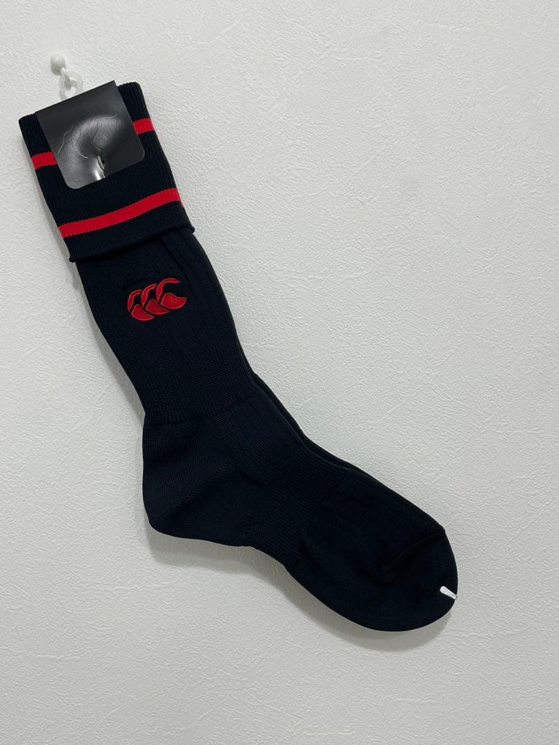 【canterbury】《25-27cm》『10足set』黒/赤