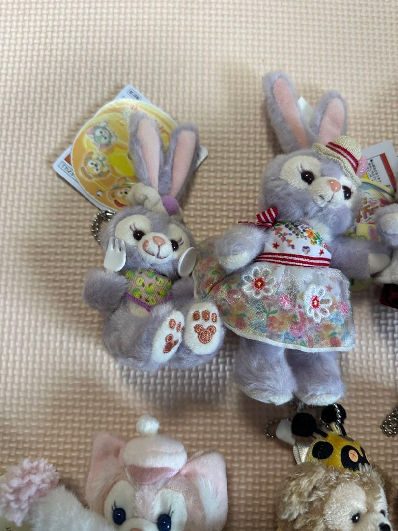 ウサギとクマのぬいぐるみ・マスコット 11体セット