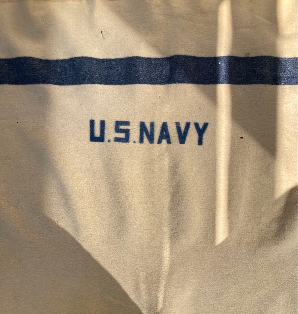50' U.S.NAVYオリジナルウールブランケット ミリタリー放出品 米海軍