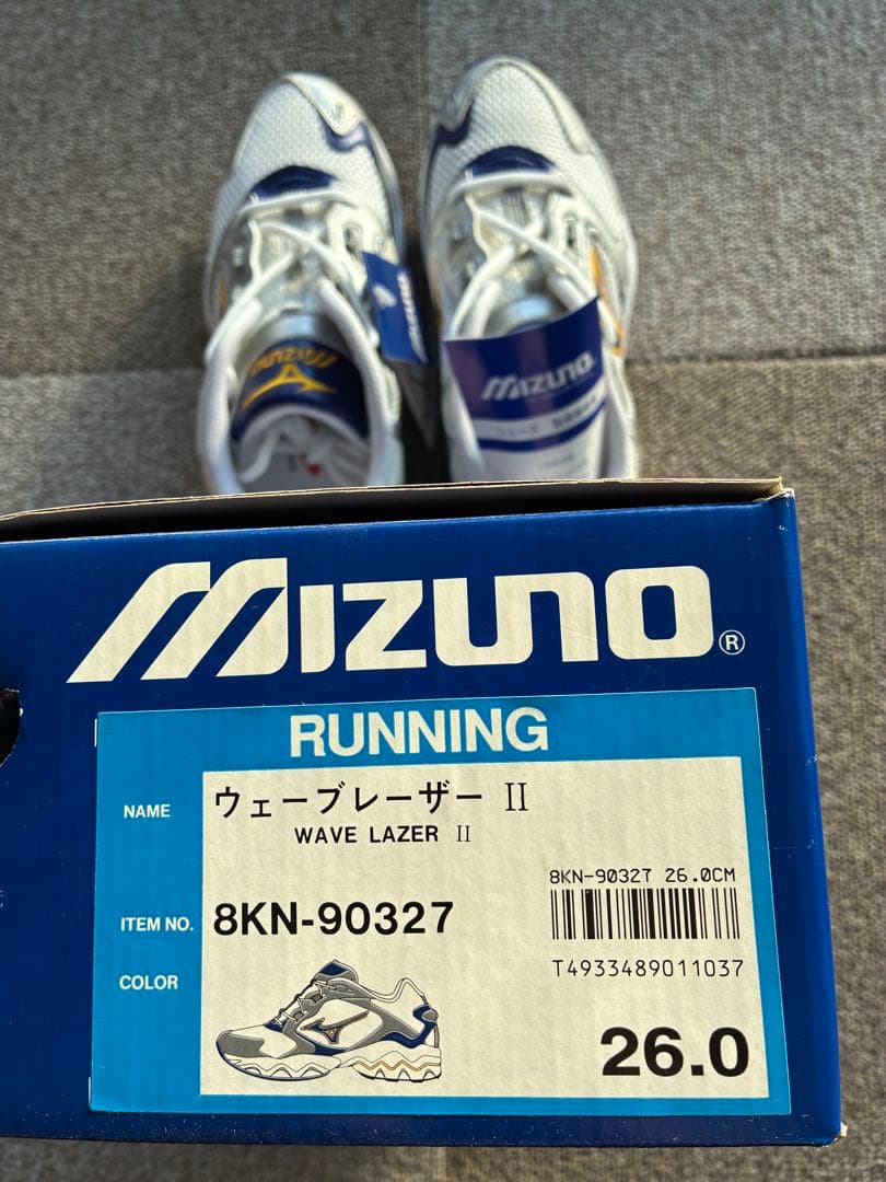 Mizuno Wave Lazer II 26.0 ホワイト/ブルー