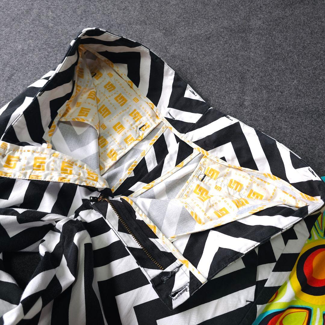 2着セット ラウドマウス 春 ゴルフパンツ 総柄 シャガデリック W34 LL