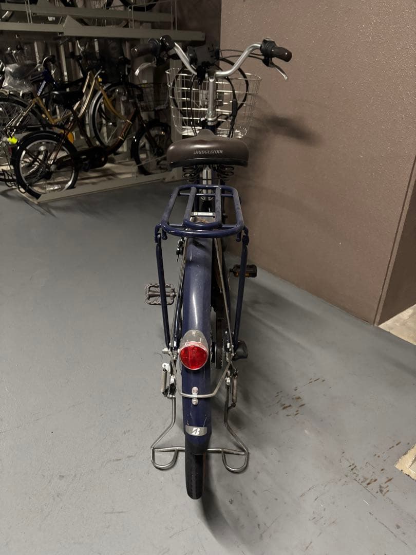 ブリヂストン電動アシスト自転車 ネイビー シティタイプ