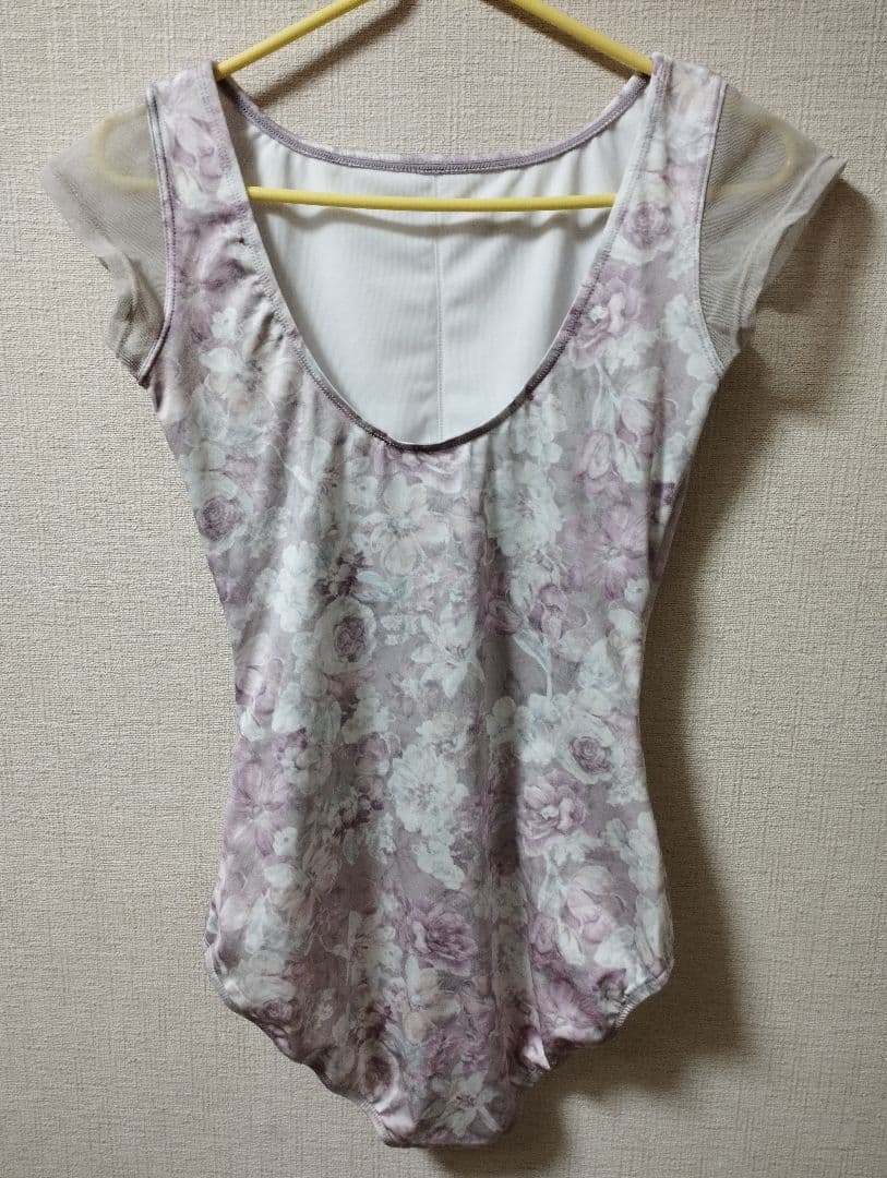 ドゥッシュ　ドゥッスゥ　サラカラ　ボートネック　バレエレオタード L