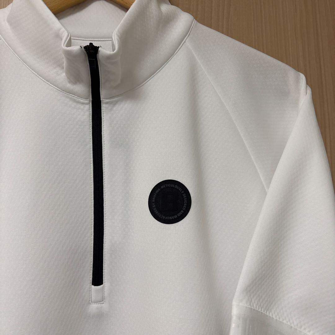 新品未使用 BRIEFINGGOLF MESH HALFZIP SHIRT RF