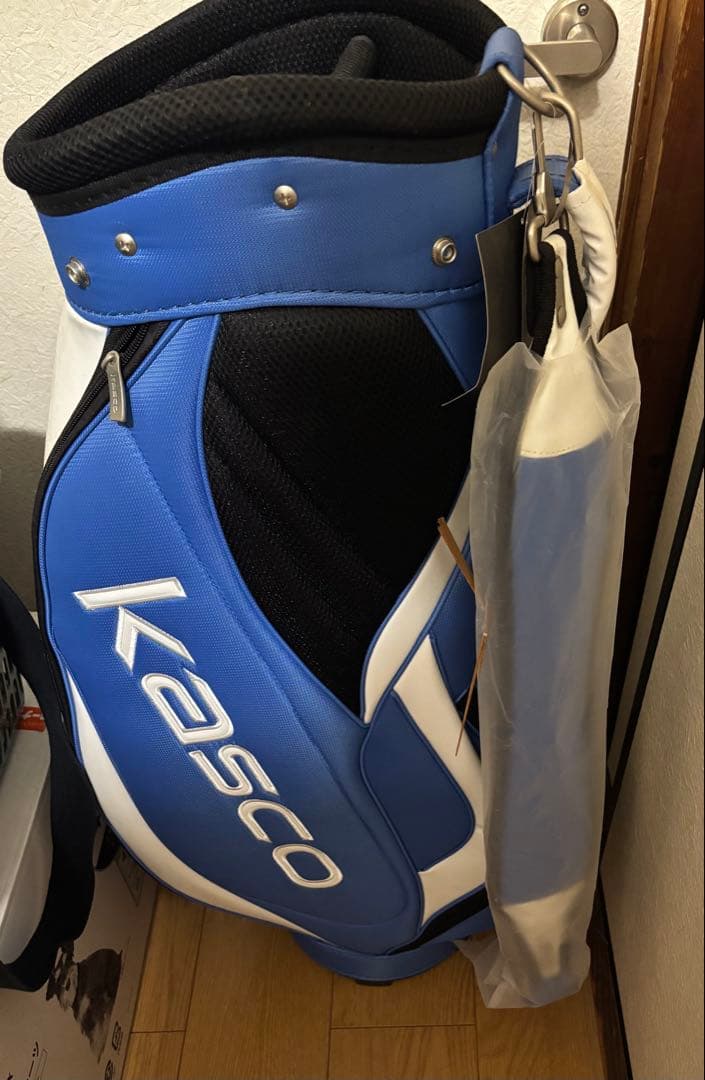 新品未開封未使用Kasco ゴルフバッグ 青白