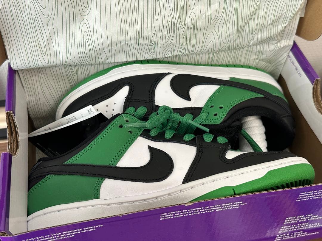 スケートボード NIKE SB DUNK LOW PRO CLASSIC GREEN 23cm