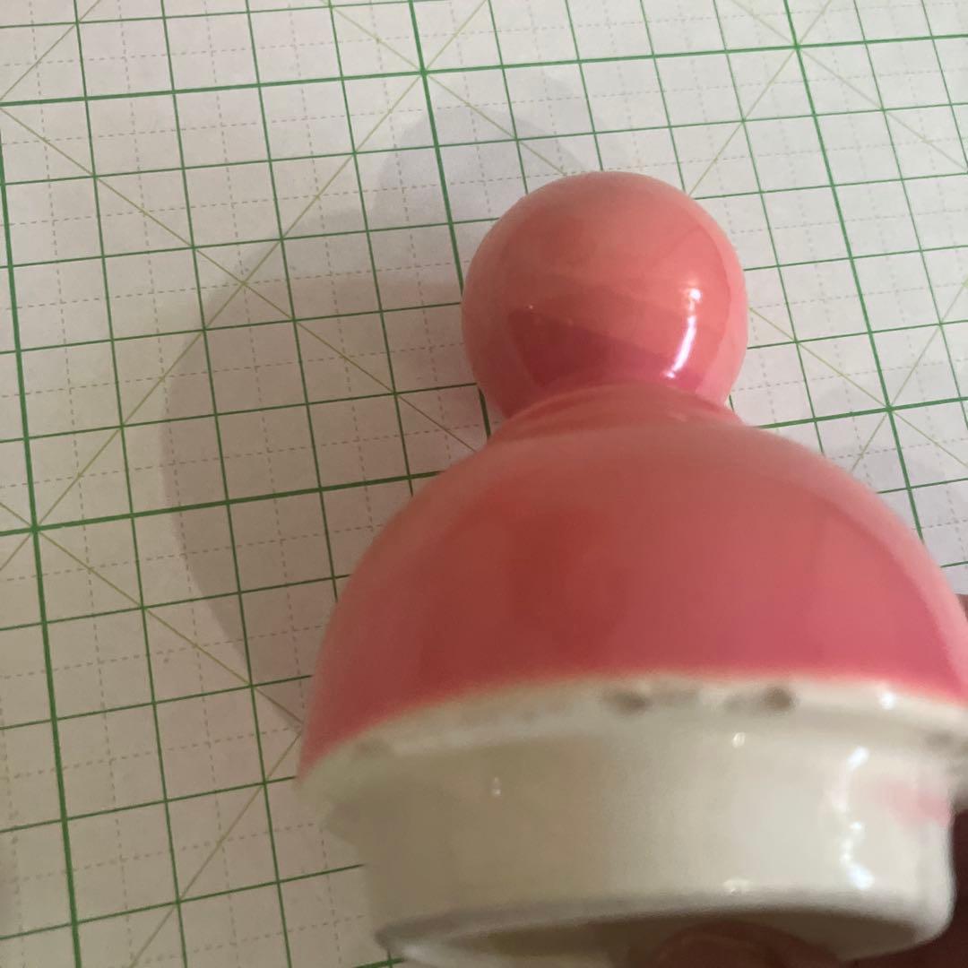 内藤ルネ　希少なピンクのかわいいボンボン入れ