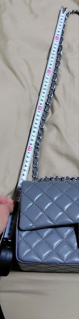 ‪♡CHANEL‪♡ グレー キルティング フラップバッグ✨美品✨