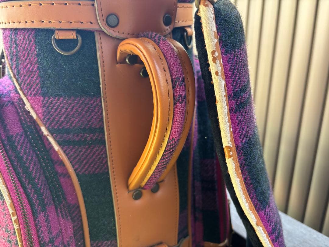 ポールスチュアート　HarrisTweed柄キャディバッグ　ユニセックス