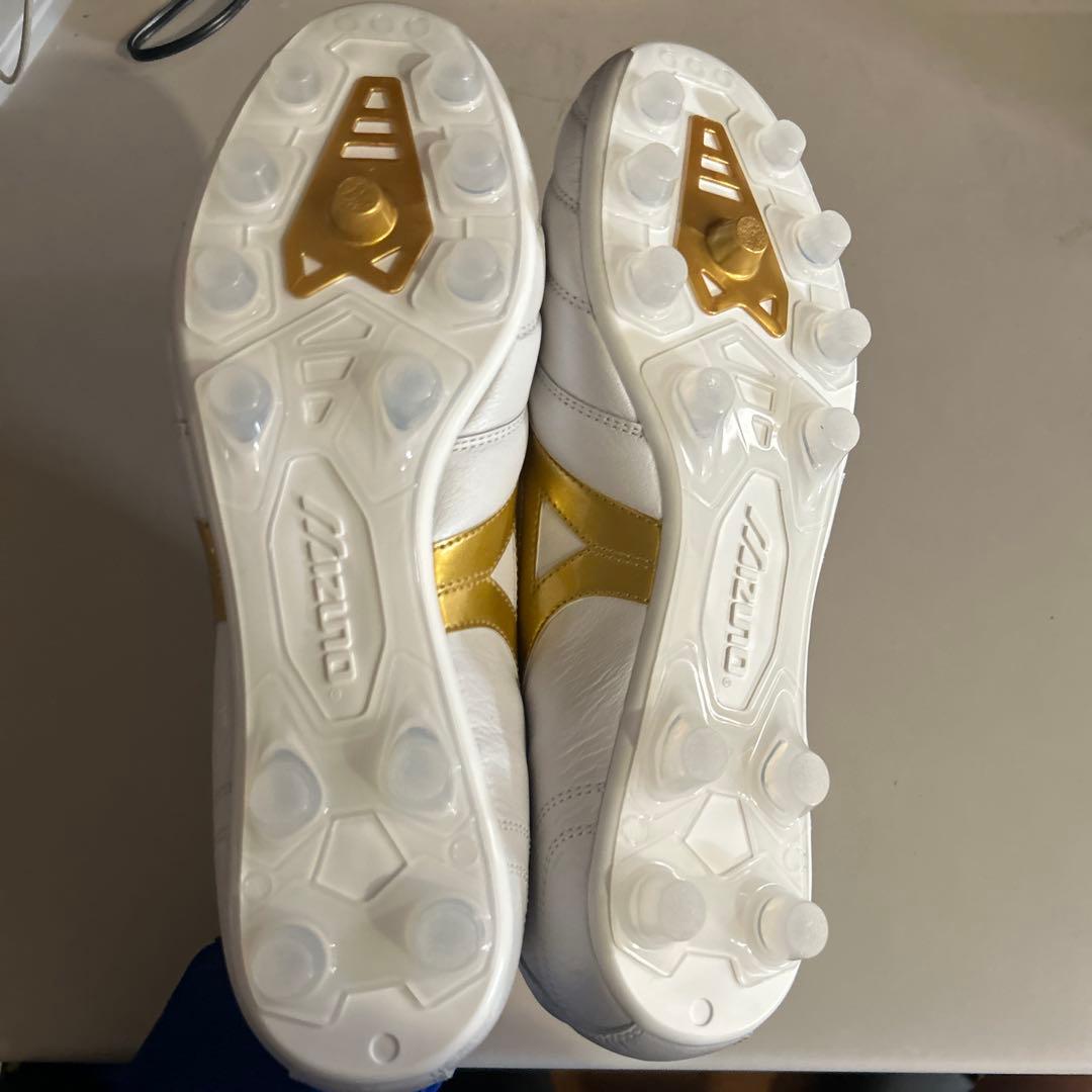 MIZUNO Morelia サッカーシューズ ホワイト/ゴールド