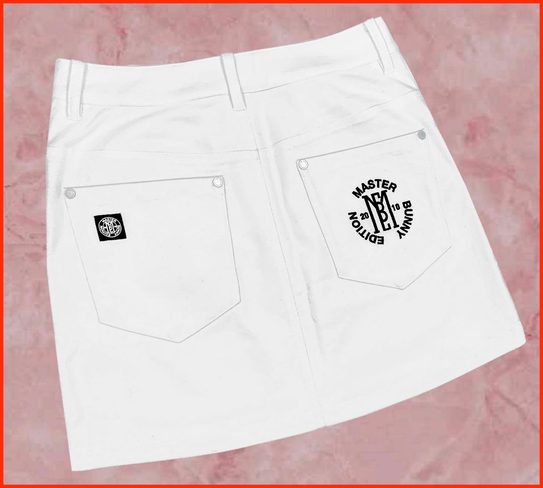 【新品】マスターバニーエディションゴルフスカート秋冬ストレッチ白1/M