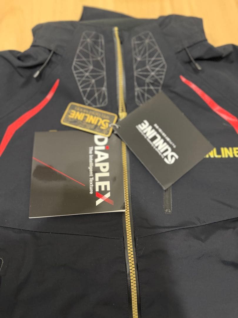 SUNLINE DIAPLEXフィッシングスーツ黒金 L 上下セット 防寒磯釣り