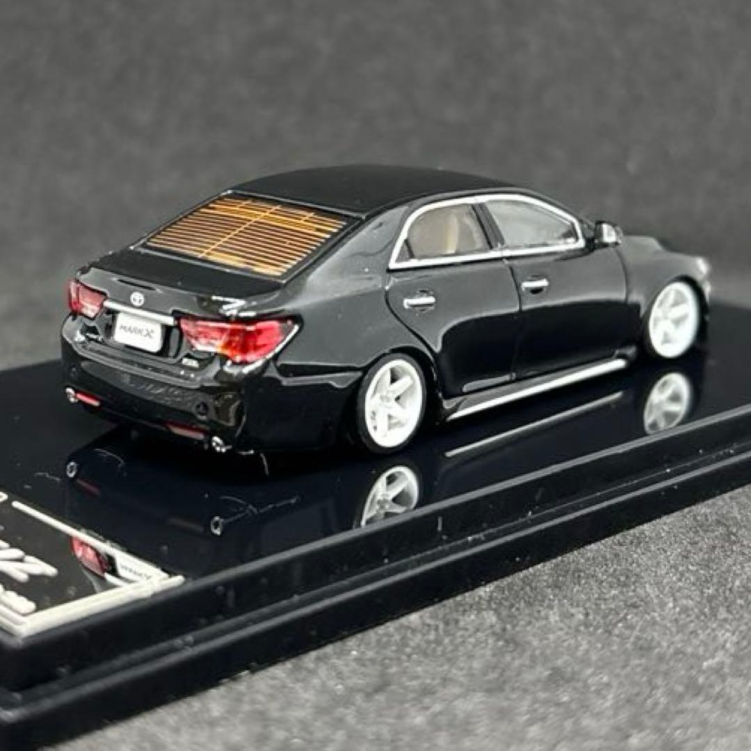 GCD 1/64 トヨタ マークX 130中期 ブラック 車高短 カスタム品