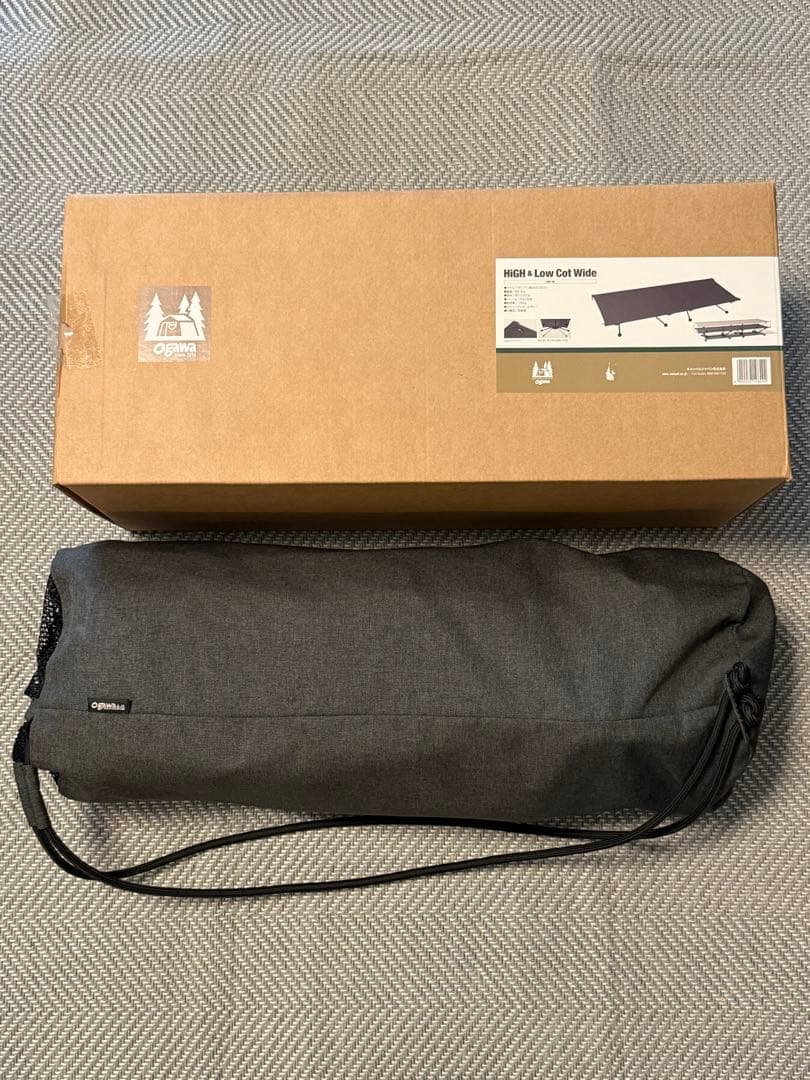 ogawa (オガワ) ハイ&ローコットワイド チャコールグレー