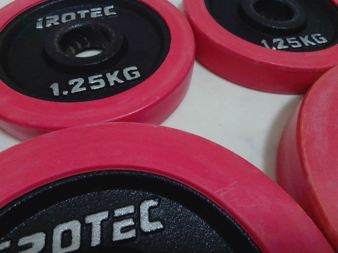 iROTEC ラバー付 ダンベル 20kg 筋トレ プレート アイロテック ⑥