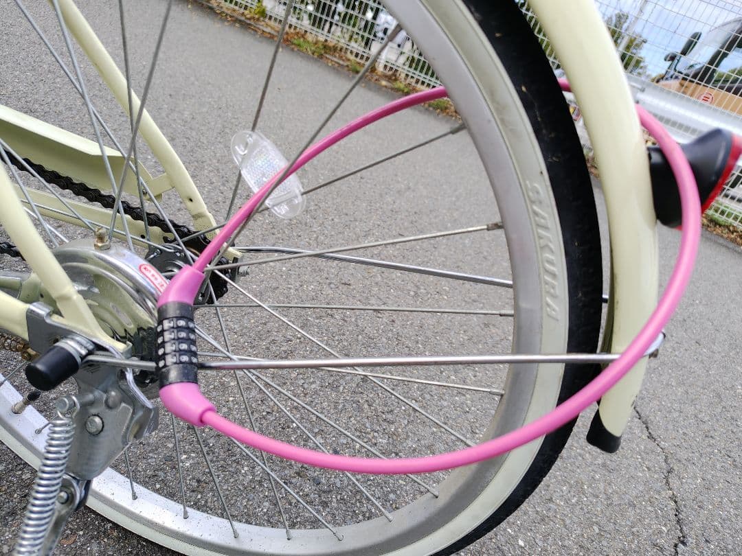 【美品】子供用22インチ自転車/アサヒ/ホワイト（愛媛県東予地方で受け渡し対応）
