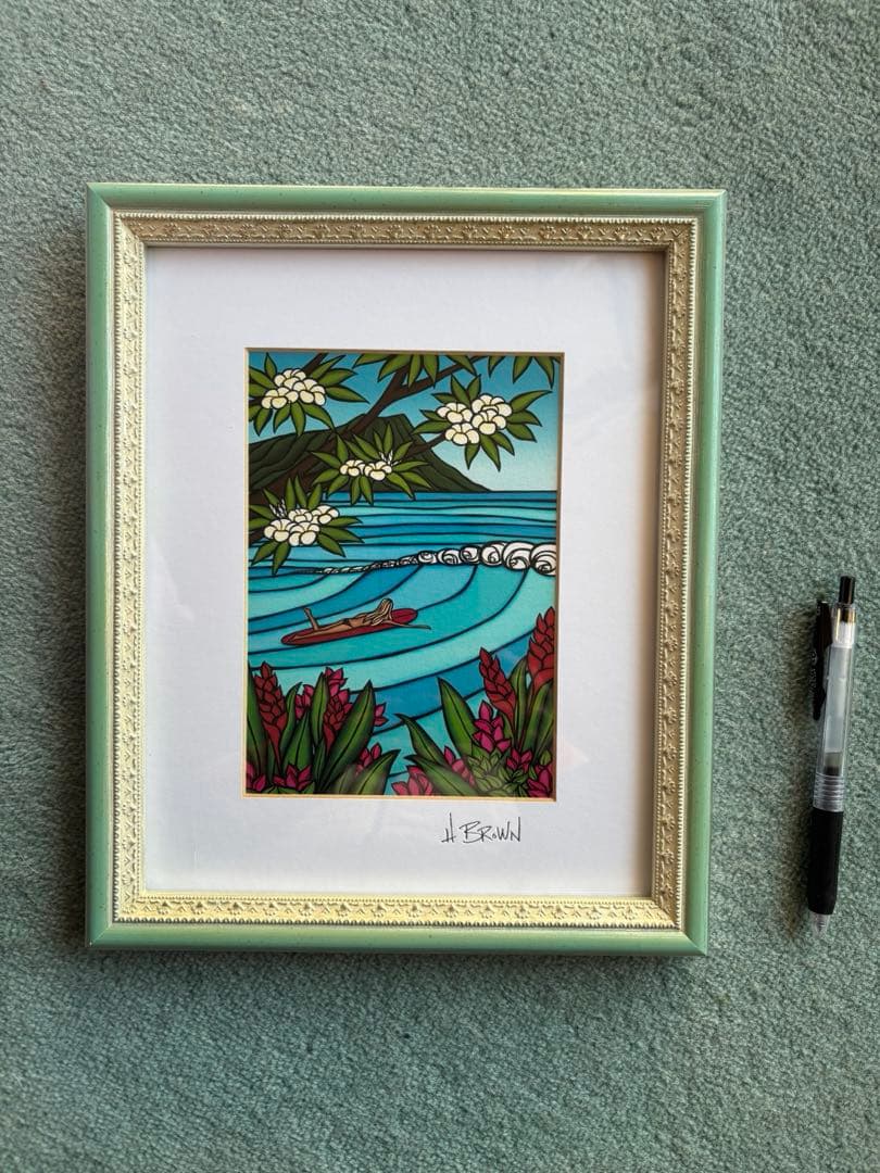 Heather Brown Waikiki Surf アート ヘザーブラウン絵画
