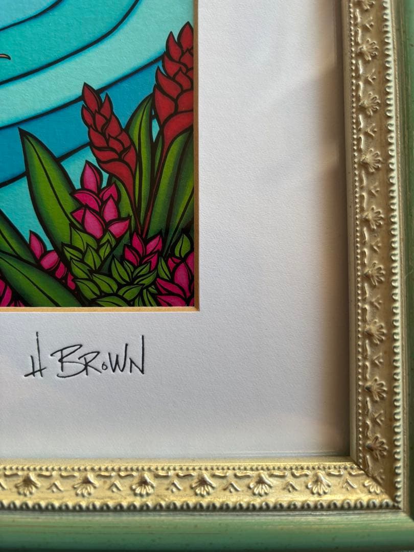 Heather Brown Waikiki Surf アート ヘザーブラウン絵画