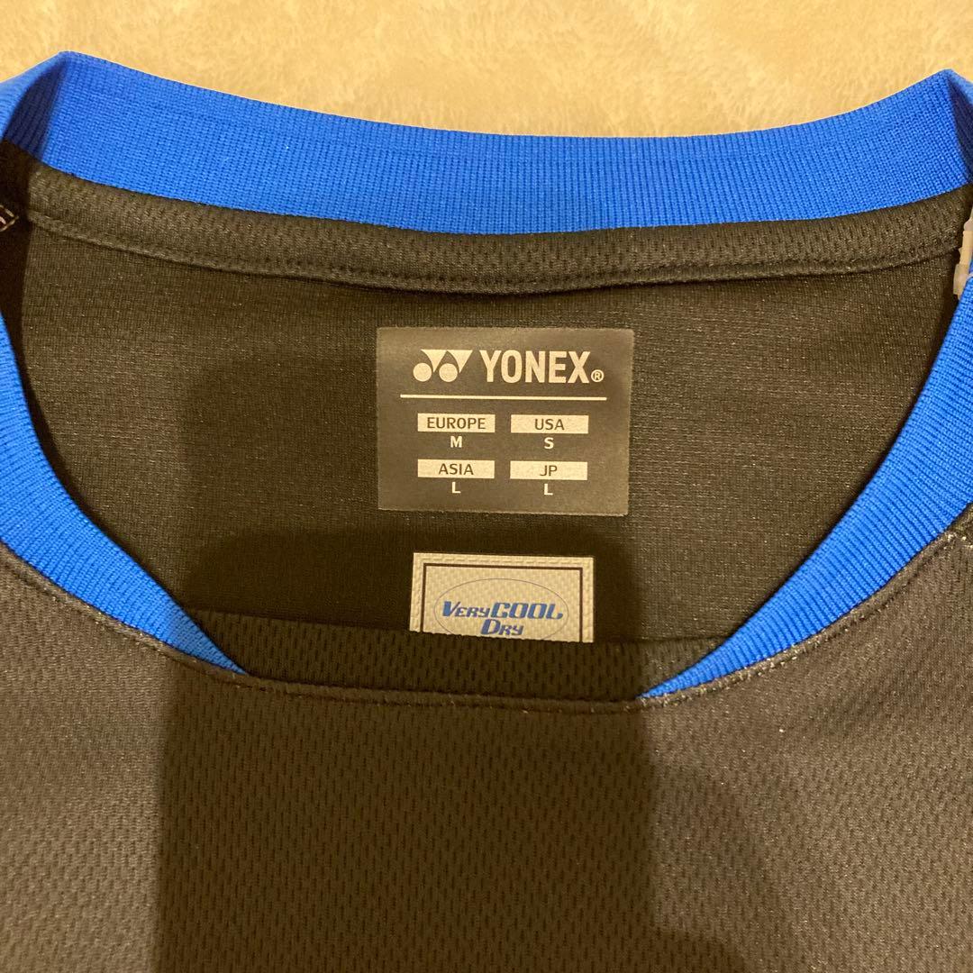 10668 YONEX バドミントンウェア Lサイズ 黒/青