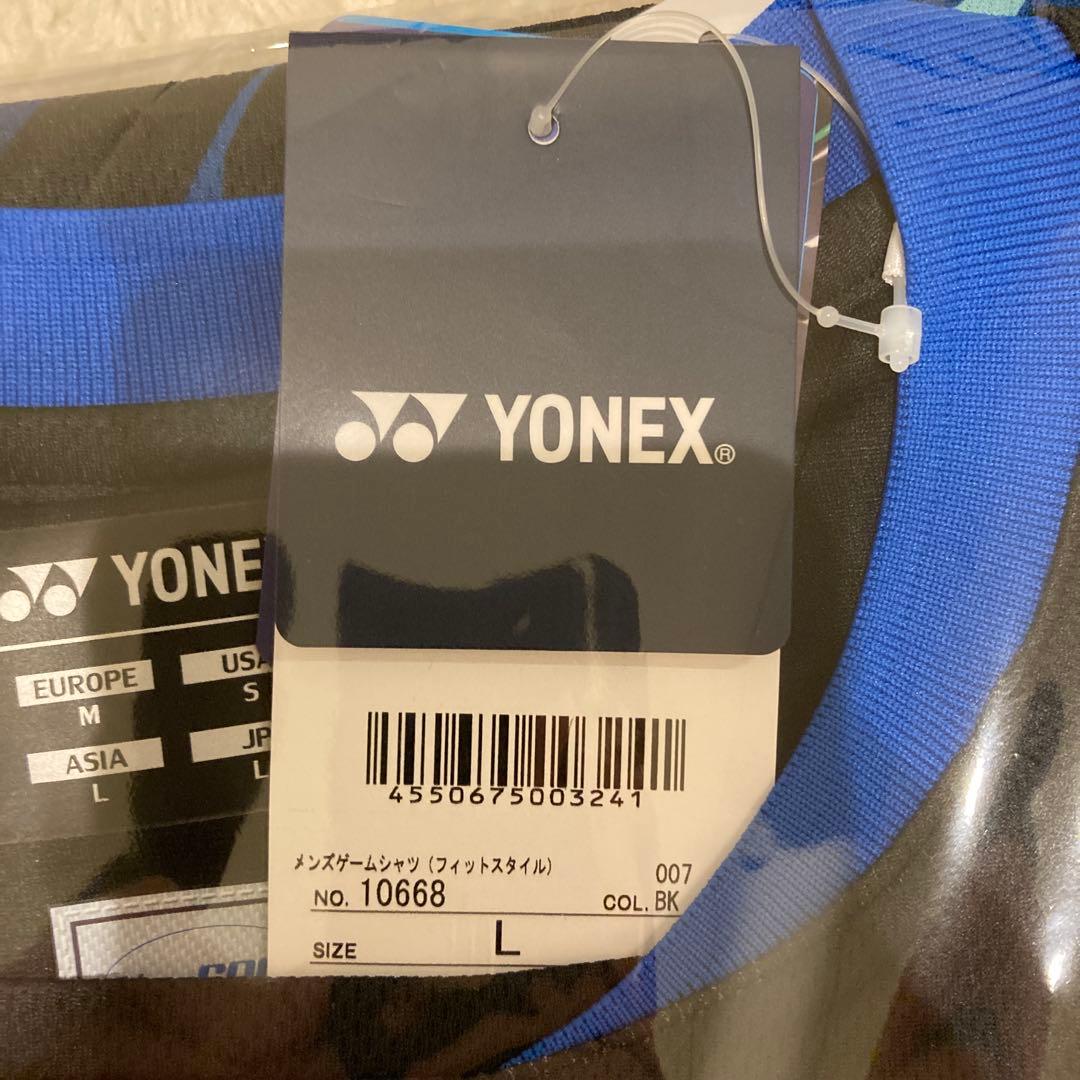 10668 YONEX バドミントンウェア Lサイズ 黒/青