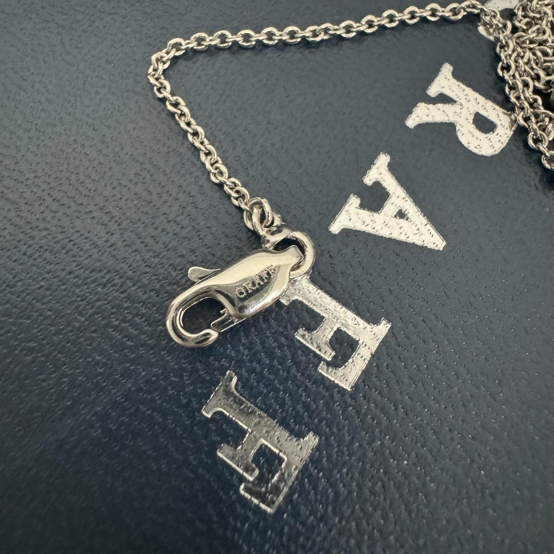 GRAFF バタフライ ダイヤモンド ネックレス シルバー 中古品