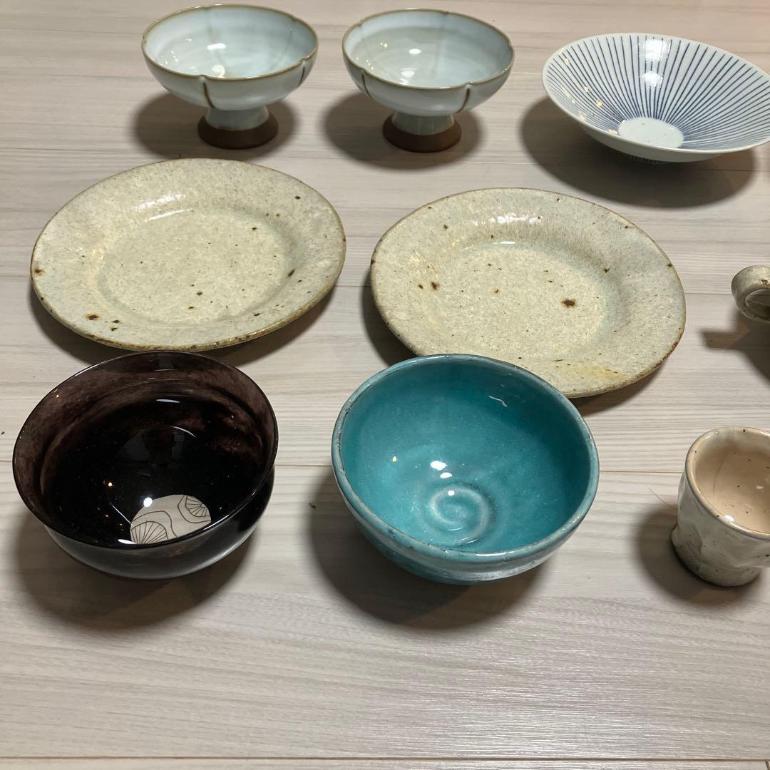 陶器　ガラス　和食器セット 12点