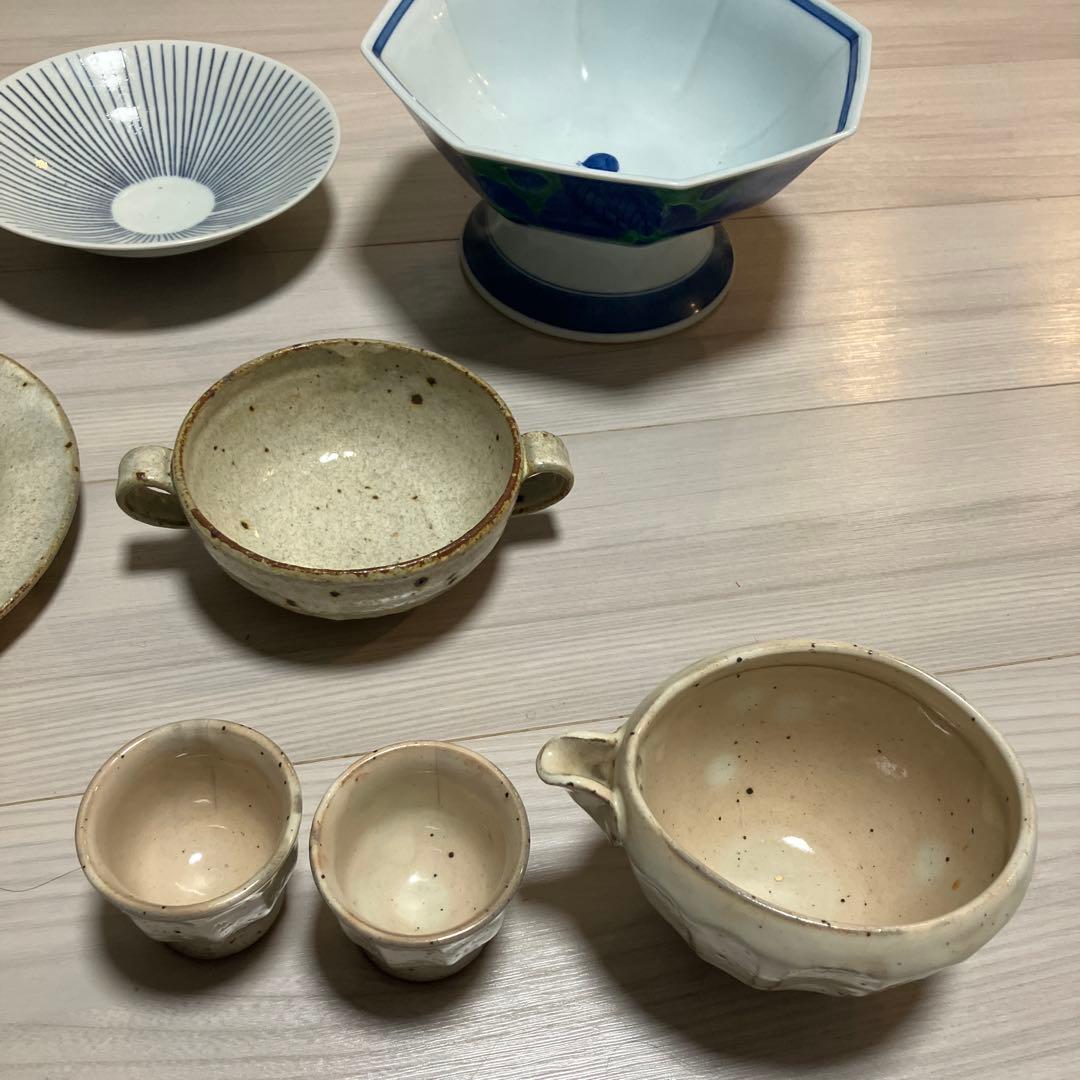 陶器　ガラス　和食器セット 12点