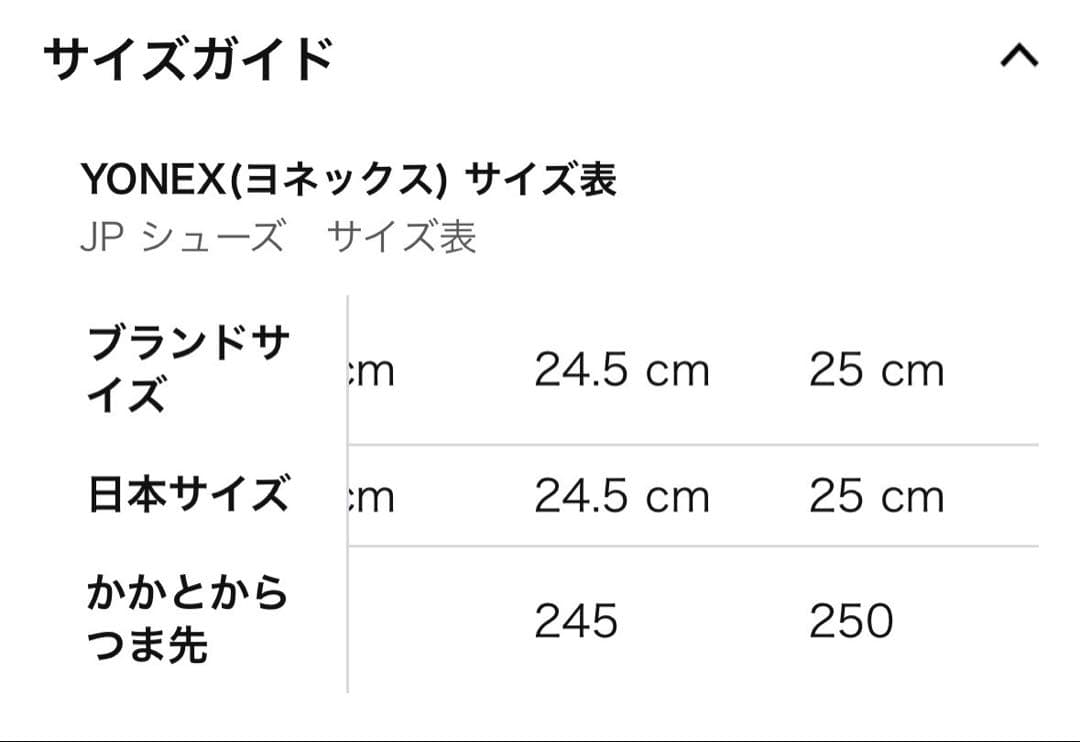 ヨネックス パワークッション　エクリプション Z ウィメン　25.0㎝