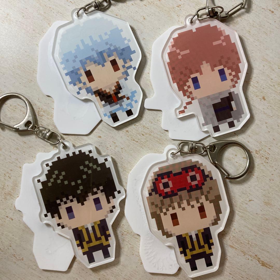 【6個セット】銀魂ドットタウンシリーズ アクリルキーホルダー Jワールド限定