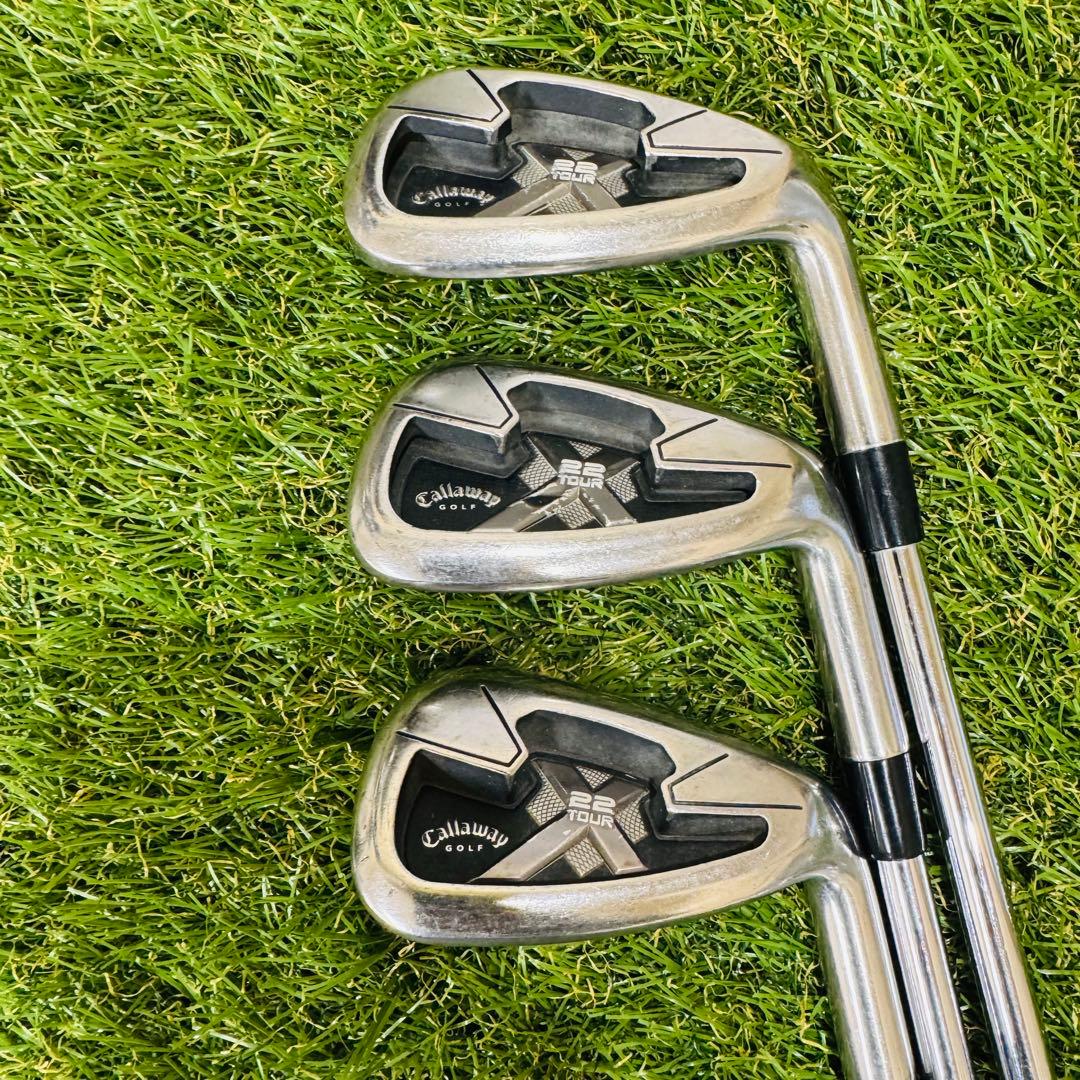 【グリップ新品】Callaway X-22 TOUR アイアンセット 6本