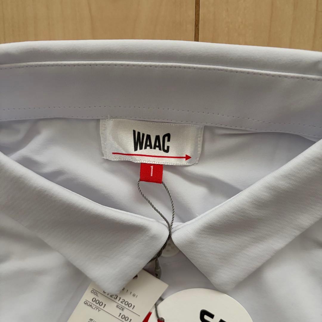 WAAC ホワイト 長袖ポロシャツ Ｓサイズ 新品