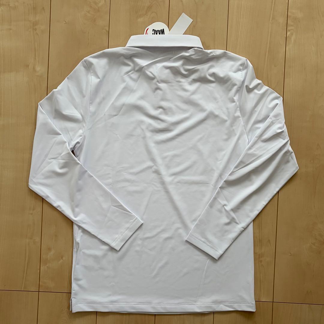 WAAC ホワイト 長袖ポロシャツ Ｓサイズ 新品