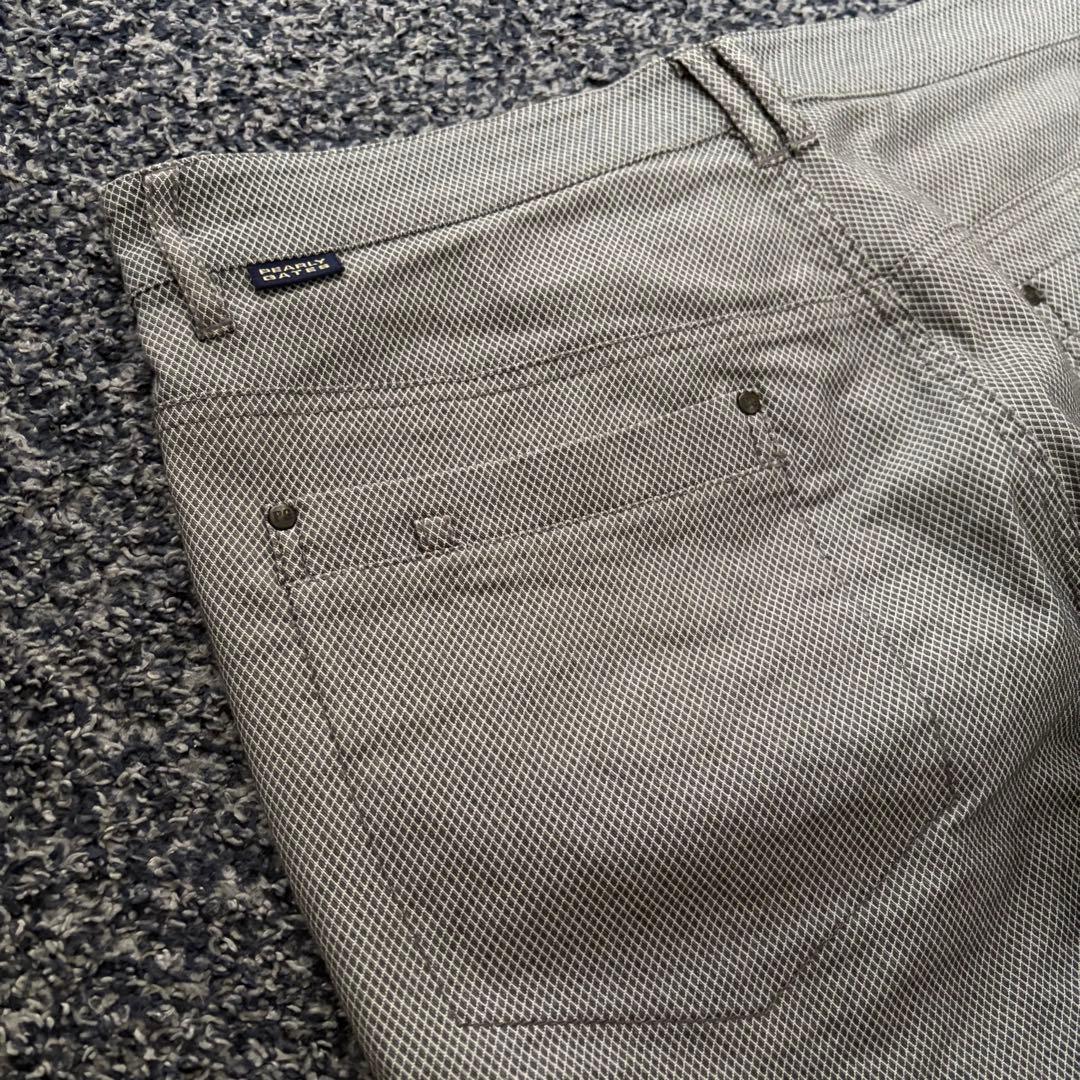 パーリーゲイツ　総柄　ストレッチ　パンツ　ゴルフウェア　グレー系　サイズ6