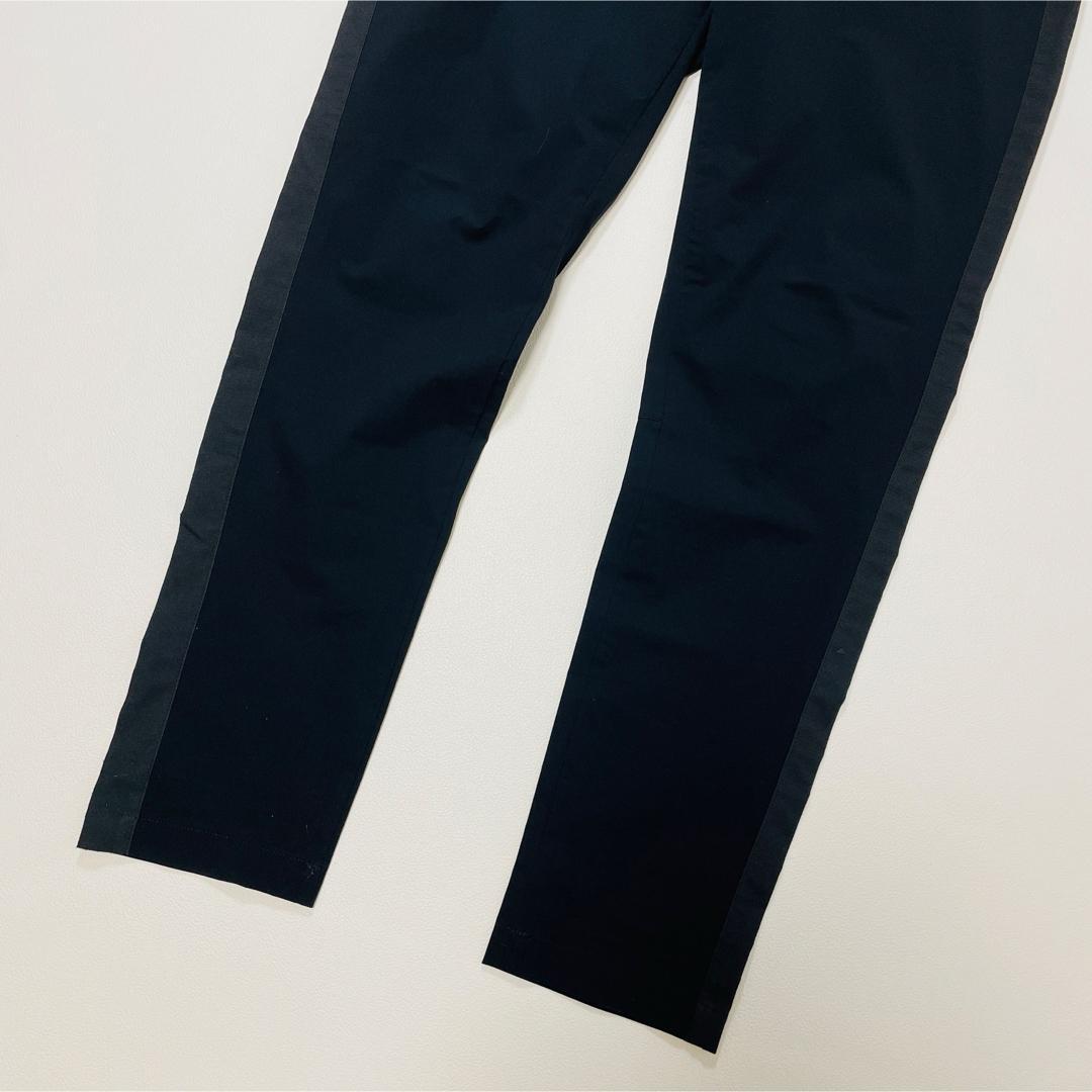 6772【美品】TFW49 サイドメッシュ　ストレッチパンツ　ブラック