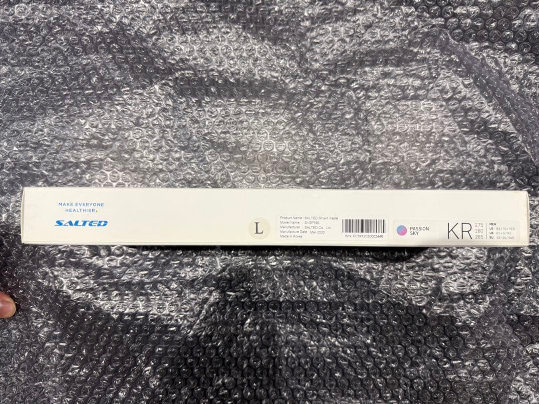 インソール型足圧計 SALTED SMART INSOLE L27.5~28.5