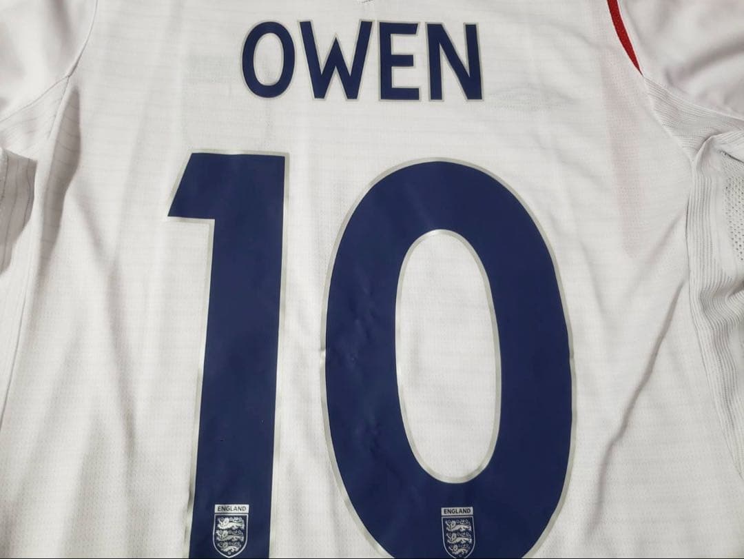 【新品】05-07年イングランド代表 マイケル・オーウェン選手 ユニフォーム