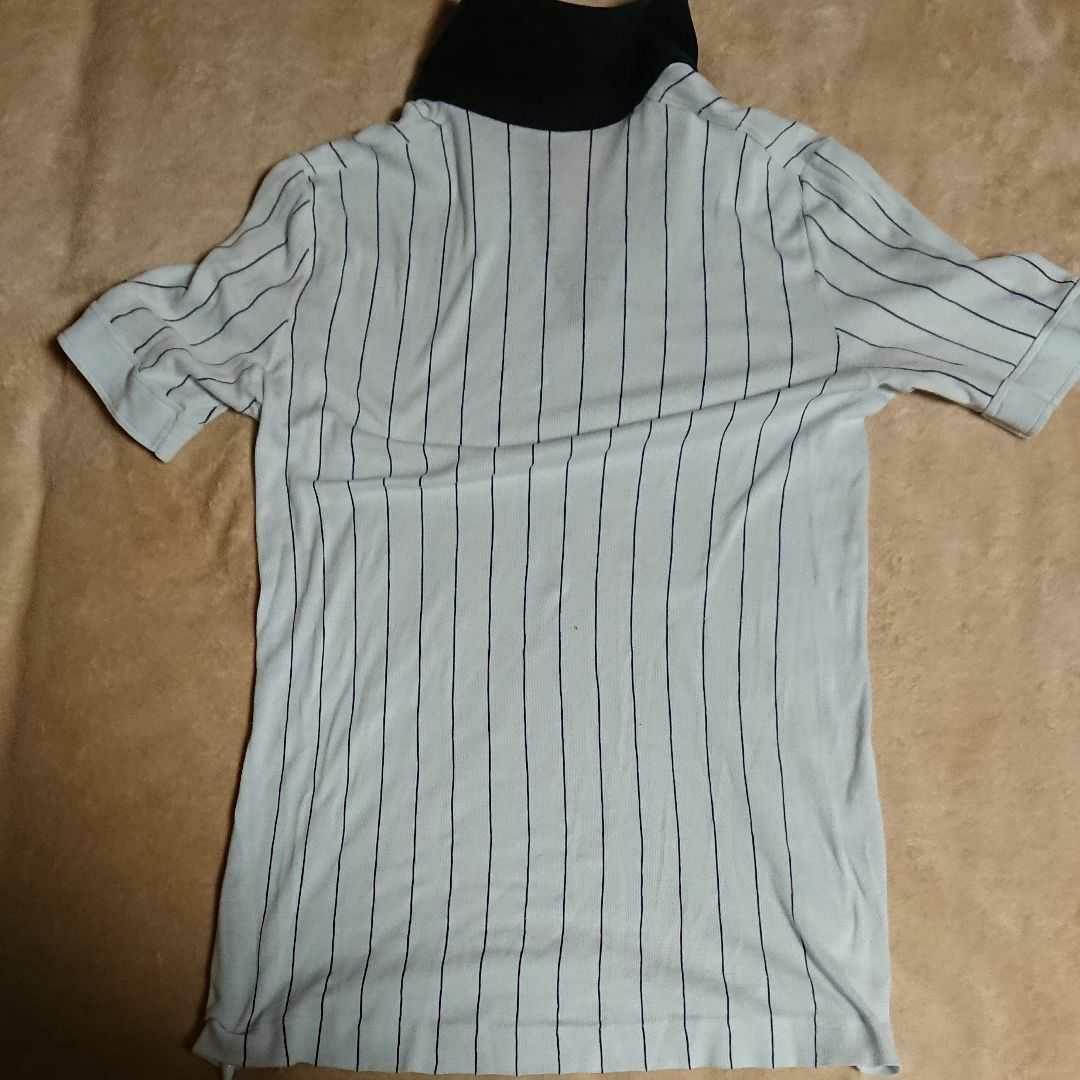 4【80s used】フィラ ボルグ テニス ポロシャツ 薄水色〈usa42〉