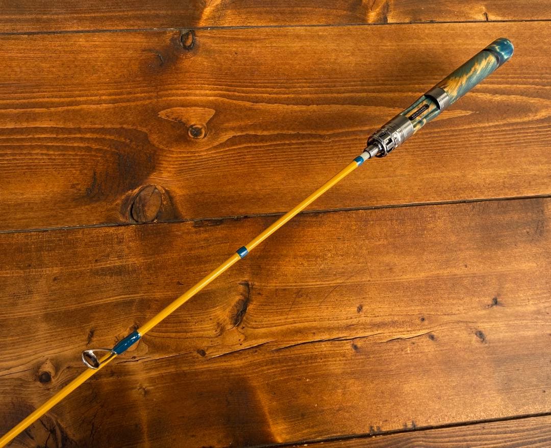 トラウトロッド　4ft7inch スピニング　グラスロッド　スタビライズドウッド