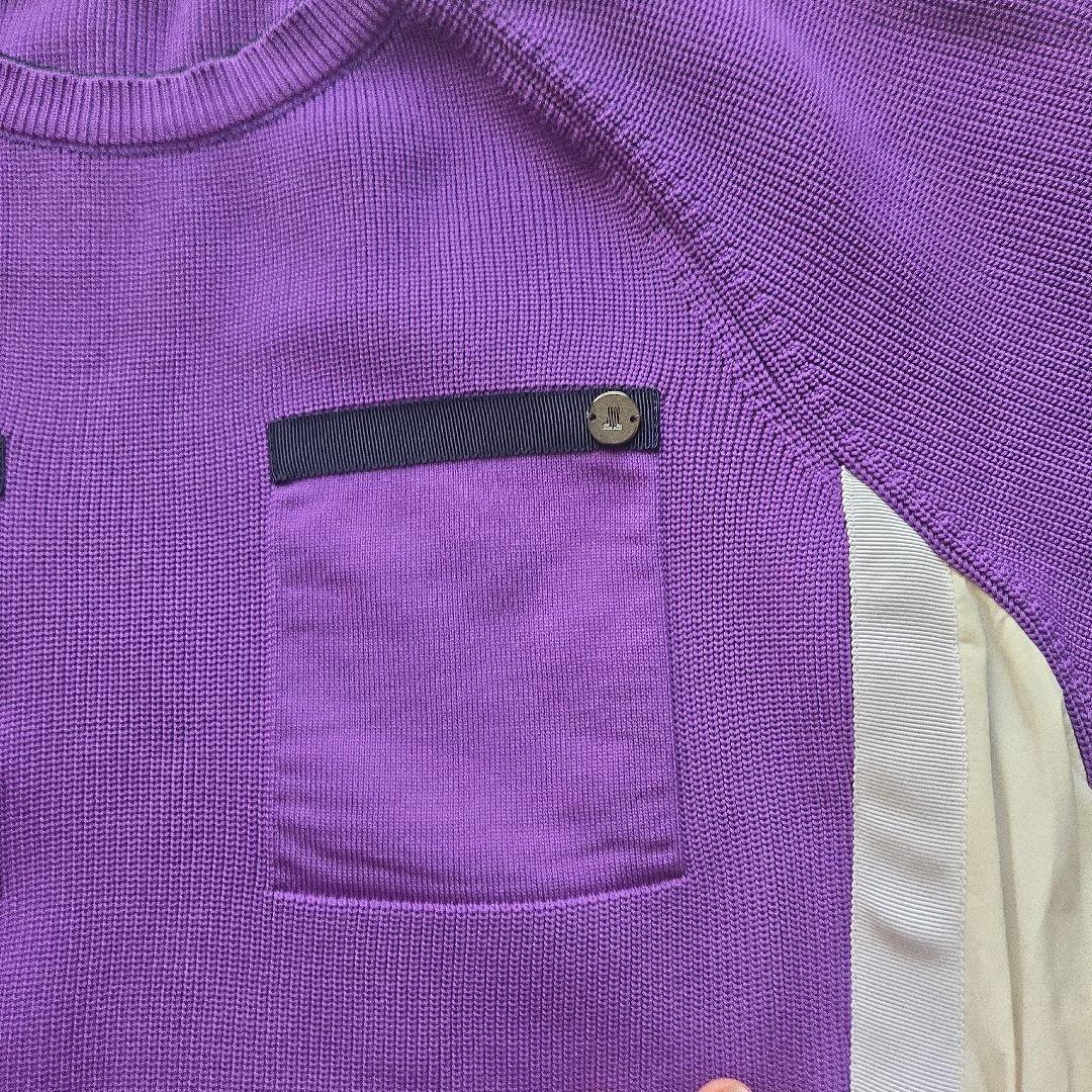 【L 】LANVIN 薄手セーター　40 パープル　希少