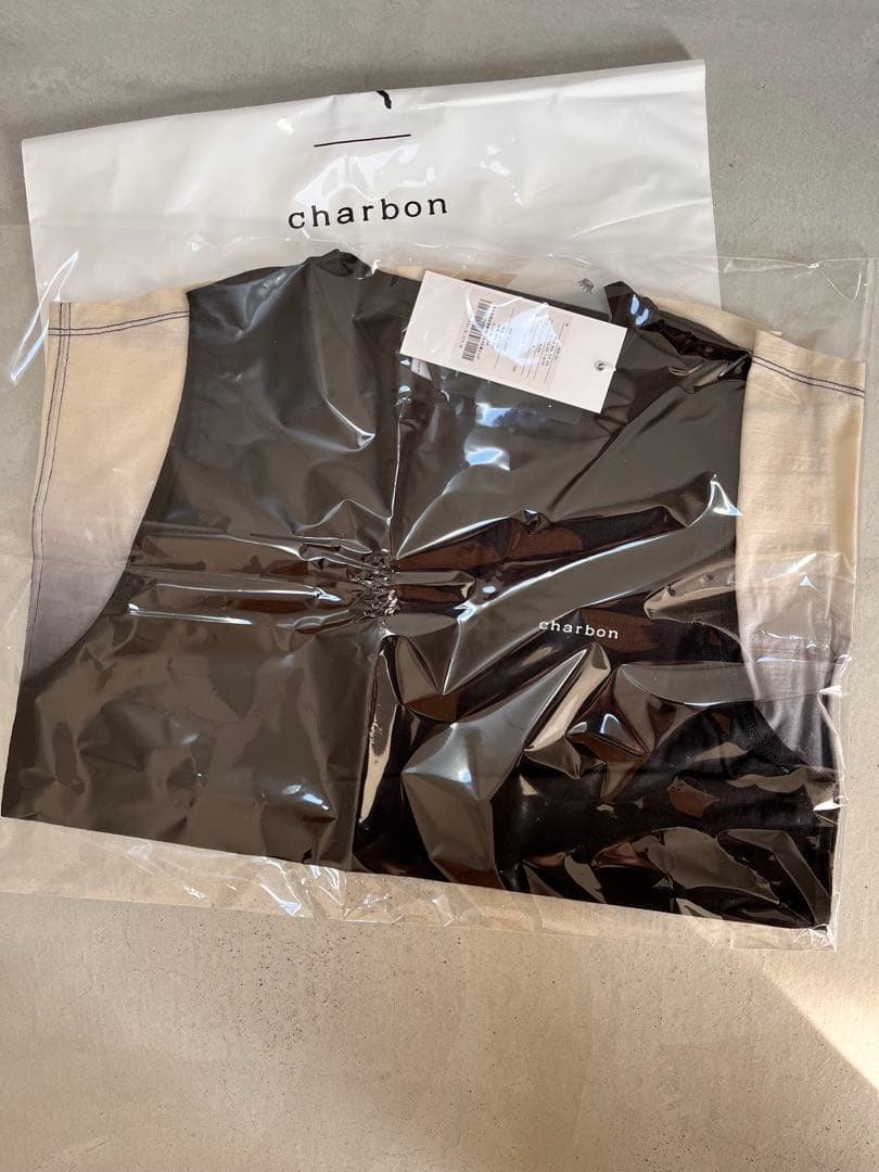 新品 charbon REDA WOOL DIP DYE SLEEVELESS