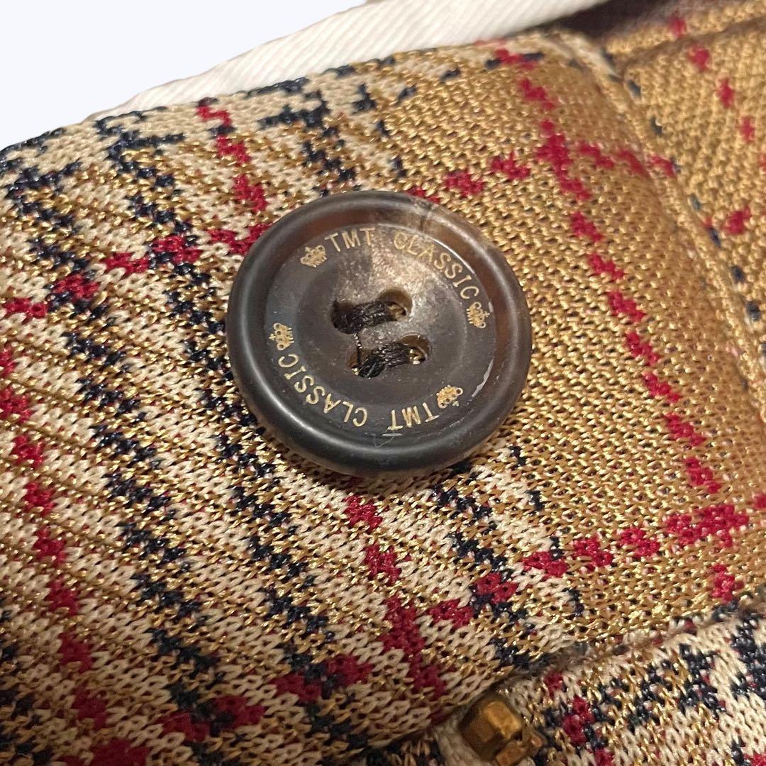 激レア希少【美品】TMT CLASSIC ゴルフ スラックス チェック柄 パンツ