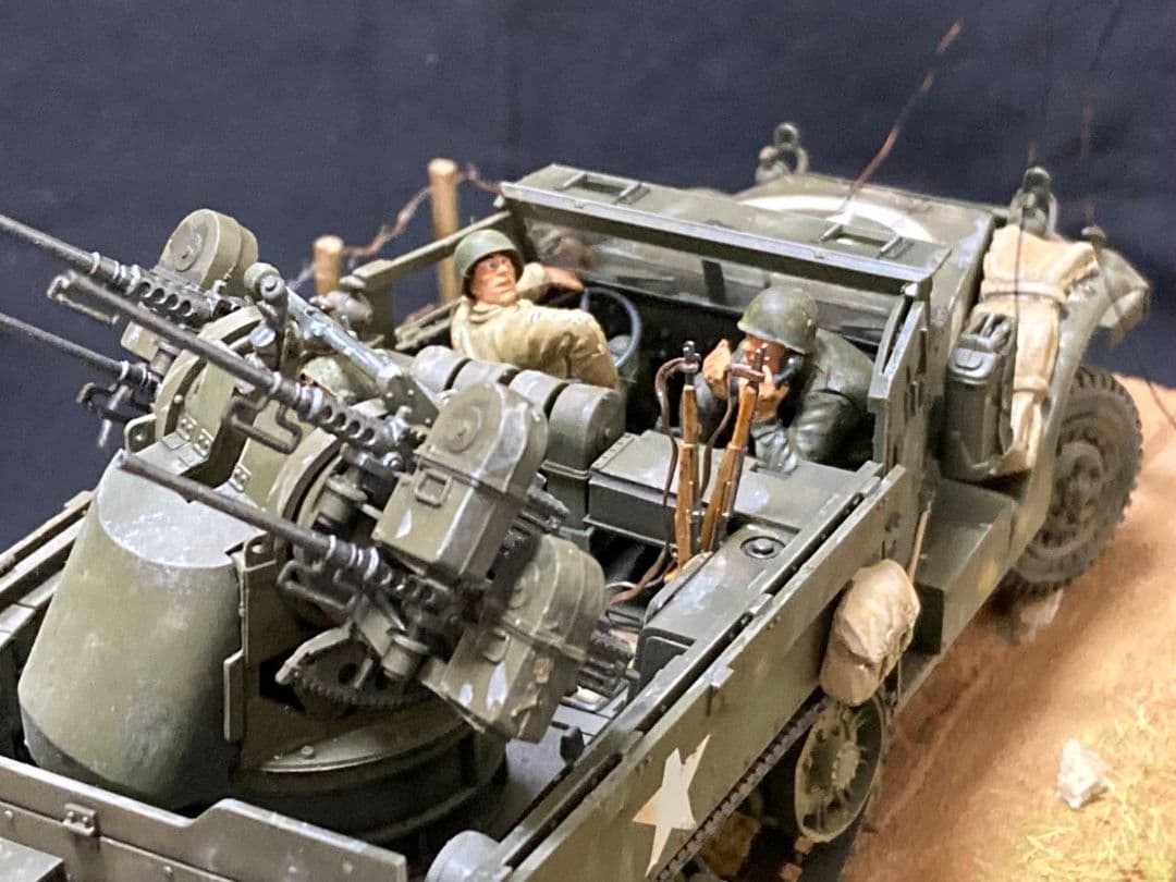米対空自走砲 M16　ミリタリー　ジオラマ