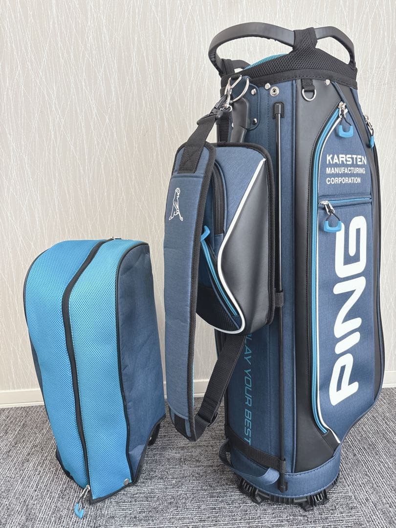 美品❗️PING/KARSTEN 9型 キャディバッグ 大変希少なモデル