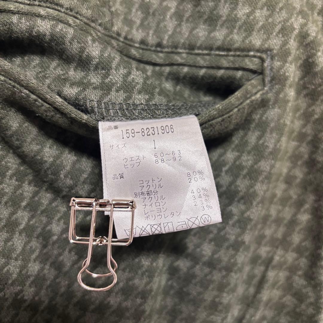 美品✨ マスターバニーエディション｜ストレッチゴルフパンツ｜起毛｜千鳥格子｜配色