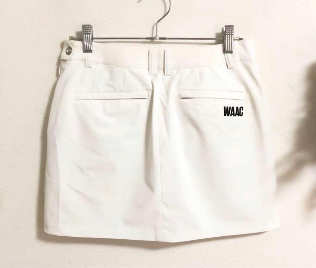 WAAC☆ロゴ入りスカート☆白・ホワイト
