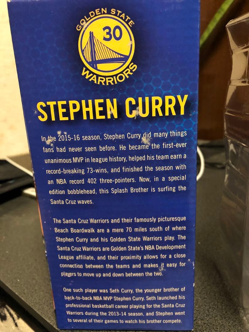 ステフィン・カリー ボブルヘッドフィギュア　Stephen Curry